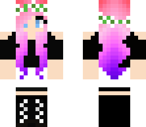 girl with black dress