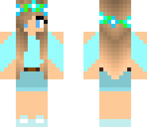 beautiful blue  lady