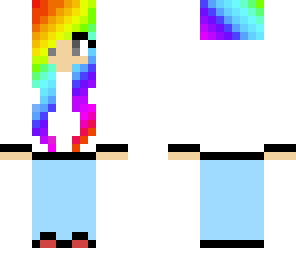 rainbow hair girl