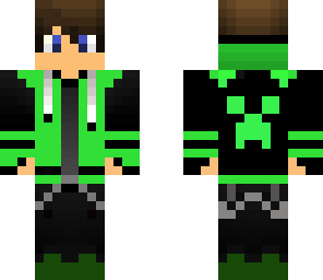 green gamer guy with dark green shoes