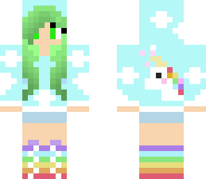 green unicorn girl