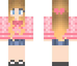 edited girl with pretty bow 