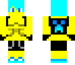 docean water mode blue hair no vest