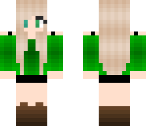 green anime girl