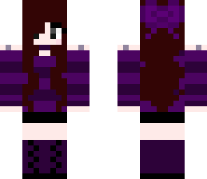 purple goth girl