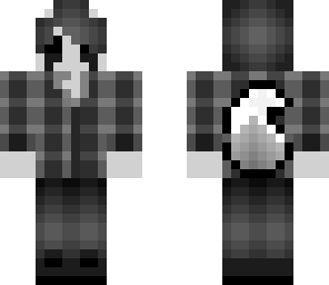 black white lucky flannel