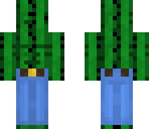 muscular cactus with pants