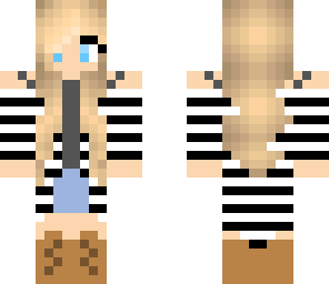striped girl