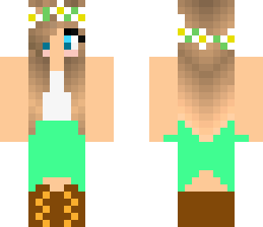 mint flower girl