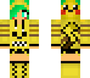 pikachu hoodie with a dash of fnaf new hair color