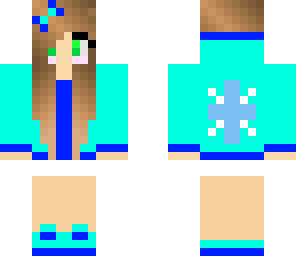 blue gamer girl