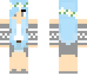 pastel flower crown girl