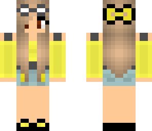 minion girl with a bow