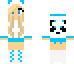 panda blue girl