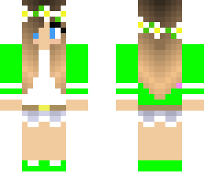 green flower girl
