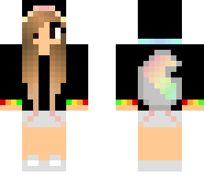 rainbow wolf girl