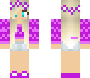 purple cute girl