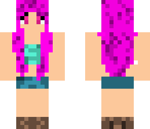 pink hair girl