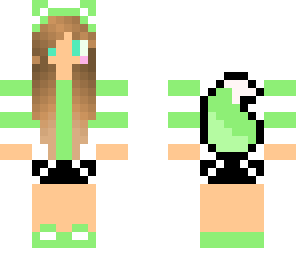 lime cute wolf gir
