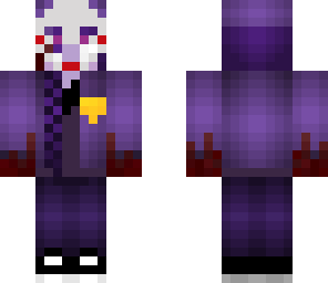 purple girl marionette mask