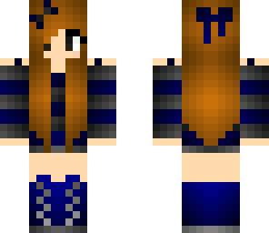 girl blue black