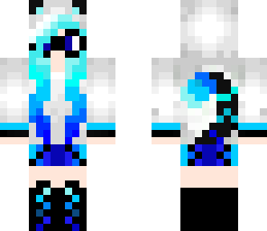 blue cat girl