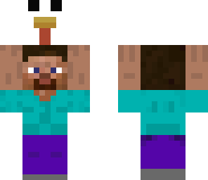 steve holding chicken