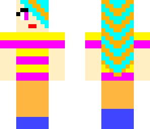 skin with awesome hair