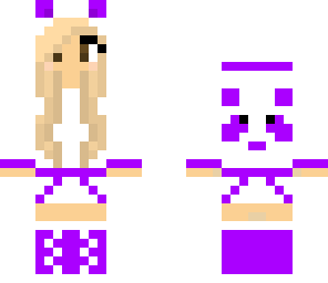 purple panda girl