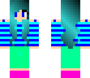blue girl