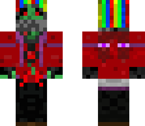 rainbow and red