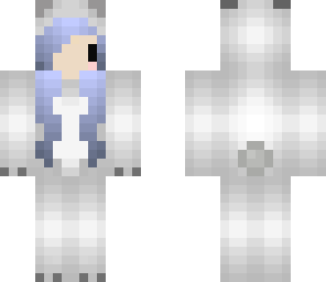 cute chibi polar bear girl