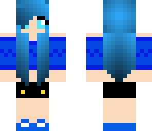 cute blue winter girl