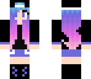 rainbow ombre hair girl