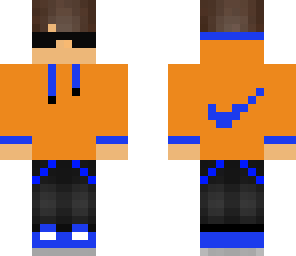orange nike boy