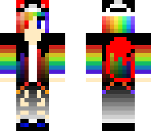 rainbow demon wolf boy