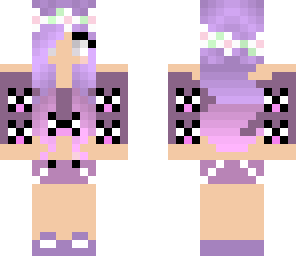 pastel purple kitty girl