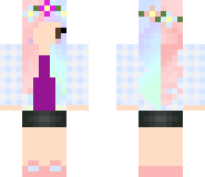edit pastel flannel girl