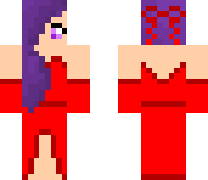elegant girl red
