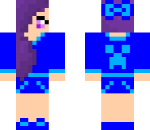 creeper girl blue