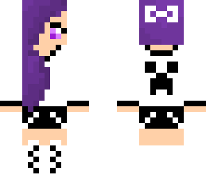 creeper girl black white