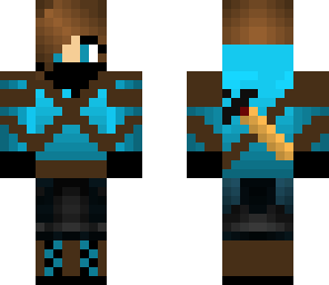 cool blue assasin girl