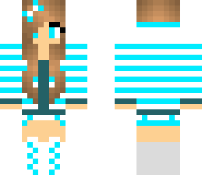 blue and white girl