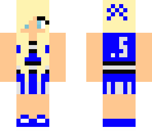 blue cheerleader