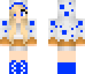 blue cake girl