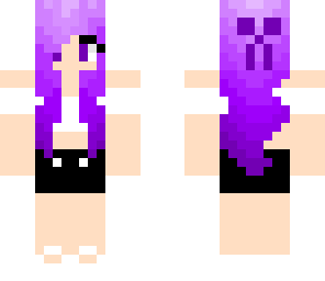 purple haired girl