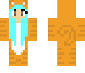 ginger cat girl with diamond hair