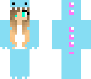 cute blue dino girl2