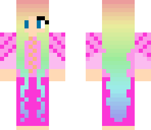 pastel rainbow haired rapunzel