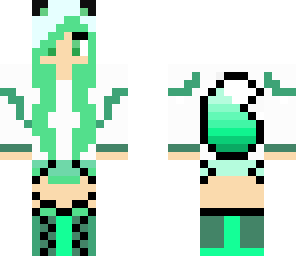 panda girl green